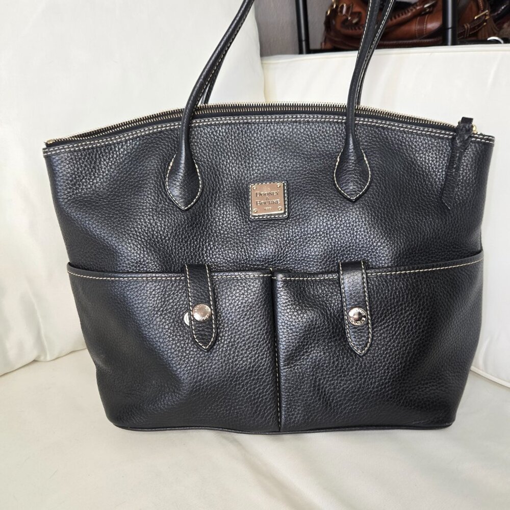 Dooney & Bourke Pebble Grain Shopper Tote Set – Black - Picture 6 of 9